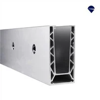 Ρυθμιζόμενο πλαϊνό κανάλι από γυαλί αλουμινίου 1kN